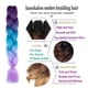 thumbnail image 2 of Xiao Hua Extensiones de cabello trenzado para mujeres, 3 paquetes de 100 g/paquete, 24 pulgadas, cabello trenzado sintético de alta temperatura para trenzas de crochet retorcidas, de rubio a violeta, 2 of 2