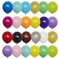 thumbnail image 2 of 100 globos de látex de 10 pulgadas para decoración de fiestas temáticas de cumpleaños, baby shower, juguetes inflables para niños, suministros de aniversario, globos mate, 2 of 5