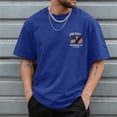thumbnail image 6 of Ramiter Men's America 250Th Anniversary Printed T-Shirt Patriotic Falg Shirts for Men(Blue,S), 6 of 6
