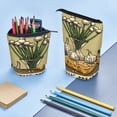 thumbnail image 5 of Lsque Vintage Garlic Bread Illustration Pattern Telescopic Pencil Bag Pen Holder Stationery Case, Stand-up Retractable Transformer Bag Organizer, 5 of 6