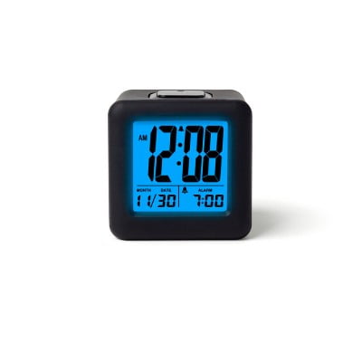 

Timelink Rubber Cube Night Lamp w/ Calendar Date Display and Alarm [Black]