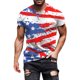 thumbnail image 1 of Playeras Deportivas De Verano Para Hombre, Moda Informal, Cuello Redondo, Impresión Digital 3D, Día De La Independencia, Camiseta De Manga Corta, 1 of 5