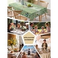 thumbnail image 5 of Happy Birthday Table Cloth, Sage Green Modern Abstract Art Waterproof Tablecloth for Rectangle Tables, Reusable Washable Fabric Table Cover for Restaurant Kitchen Dining Tables 60"x102", 5 of 6