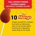 Vero Mango Candy Lollipops with Chili Pepper Powder, 10 Count Bag