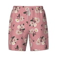 thumbnail image 4 of Lsque Mens Swim Trunks Rose Flowers Pattern - Bathing Suit Compression Liner - Beach Swim Shorts Swimwear - (S-3XL) - Stretch Quick Dry -Medium, 4 of 9
