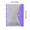 thumbnail image 3 of CNKOO Plastic File Folders with Label Pockets - US Letter & A4 Size Clear Document Envelopes  Assorted Color Poly Organizers for Office School Supplies, 3 of 6