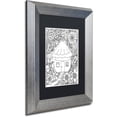 thumbnail image 2 of Trademark Fine Art "Fairies and Woodland Creatures 8" Canvas Art by KCDoodleArt Black Matte, Silver Frame, 2 of 4