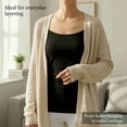 thumbnail image 4 of COUVER Women's Adjustable Spaghetti Strap Camisole Top Light Heather Grey 3-Pack One Size, 4 of 6