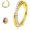 Gold, Duo Hoop, 16G/18G, variant on G23 Titanium Nose Rings Hoops - AB/Rainbow/Clear CZ Nose Piercings 16/18/20G Septum Rings Cartilage Helix Rook Tragus Lobe Daith Earrings Body Jewelry for Women Men 6/7/8/9/10/11/12mm