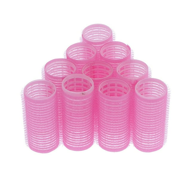 10 Pcs Clips de Coiffage Autocollants, 28mm 10x-Rose-28mm