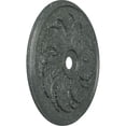 thumbnail image 3 of 42 1/8"OD x 1 7/8"P Sellek Ceiling Medallion (Fits Canopies up to 9"), Hand-Painted Athenian Green Crackle, 3 of 7