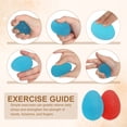 thumbnail image 4 of Pelota de ejercicio para manos Uxcell, pelota de compresión, pelota antiestrés para adultos, equipo de fortalecimiento de agarre Rojo/Azul/Negro, 4 of 7
