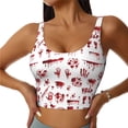 thumbnail image 2 of Lsque Halloween Printed Women'S Sports Bra, Compression, Moisture Wicking, High-Impact Sports Bra For Women,Supportive sports bra-Medium, 2 of 9