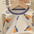 thumbnail image 6 of TOWED22 Toddler Baby Boy Clothes 6 12 18 24 Months 2T 3T 4T 5T 6T Outfits Print Sweatshirt Pullovers Pants Set Fall Winter Size:2-3 Y,Color:Light Gray, 6 of 6