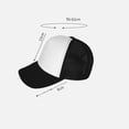 thumbnail image 3 of Penkiiy DIY Logo Baseball Cap - Breathable Mesh Unisex Adjustable Hat with Embroidered Designs | Trendy Summer Accessories, 3 of 5