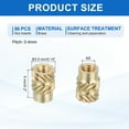 thumbnail image 2 of 86 Pcs Threaded Inserts, M2 Brass Heat Set Insert for 3D Printing, M2x3.5x5mm, 2 of 6