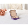 thumbnail image 6 of REGALWOVEN Travel Jewelry Box, Small Portable Plush Velvet Jewelry Organizer Case Storage for Girls Gifts Purple 10x10x5cm, 6 of 8