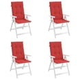 thumbnail image 4 of vidaXL Reclining Patio Chairs with Cushions Outdoor Furniture Solid Wood Teak, 4 of 12