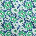 thumbnail image 1 of oneOone Georgette Viscose Sky Blue Fabric Florals Fabric For Sewing Printed Craft Fabric By The Yard 42 Inch Wide, 1 of 6