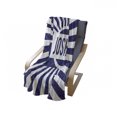 thumbnail image 4 of Joshua Soft Flannel Fleece Blanket, Popular Name for Men in Dark Blue Color on Radial Backdrop Worn Appearance, Cozy Plush for Indoor and Outdoor Use, 60" x 80", Navy Blue and White, by Ambesonne, 4 of 6