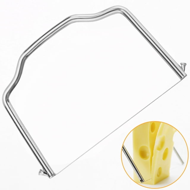 XIPYYKM 1 Pcs Cheese Slicer & Cheese Cutter Stainless Steel Cheese Slicers with Wire | Cheese Cutter Wire & Butter Slicer