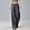Black(New), variant on PNTUTB Women's Fashion Solid Color Drapey Elastic Waist Drawstring Casual Relaxed Comfortable Wide Leg Pants