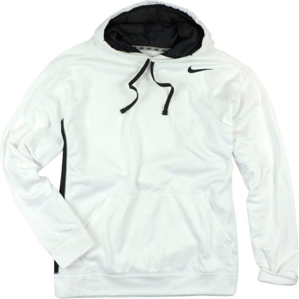 Nike Therma-fit Sudadera con capucha para hombre, blanco, extragrande Nike Sudadera