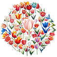 thumbnail image 2 of Realistic Tulip Stickers Stickers, Waterproof Tulip Stickers Sticker for Water Bottle Laptop Phone Cases Planner Skateboard Luggage Helmet Party Favor Decor, Ideal for Adults Teens Teacher Rewards, 2 of 8