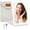 Ceramic White, variant on PETGLE Rechargeable Travel Makeup Mirror with Lights and 10X Magnifying Mirrors, Portable Lighted Vanity Mirror with 80 Led,2000mAh Battery,3 Color Lighting,Touch Dimming,Tabletop Light up Mirror