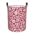 thumbnail image 1 of Fotbe Red Flowers Cesto de Ropa con Asas, Cesto Impermeable de Gran Capacidad, Bolsa de Lavado para Dormitorio, Cesto de Ropa con Ruedas y Asas-Small, 1 of 6