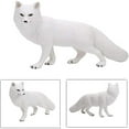 thumbnail image 2 of Holzlrgus Fox Toy Figures Set Includes Arctic Fox & Red Foxes Figurines Cake Toppers (7 Foxes), 2 of 7