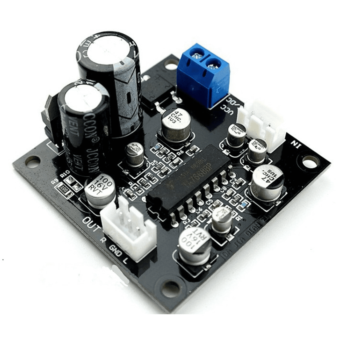 4X TA7668 Tape Drive Preamplifier Amplifier Tape Deck Board Magnetic Head Preamp Audio Recorder Desktop Radio DIY,4 x Preamp Audio Module,Black