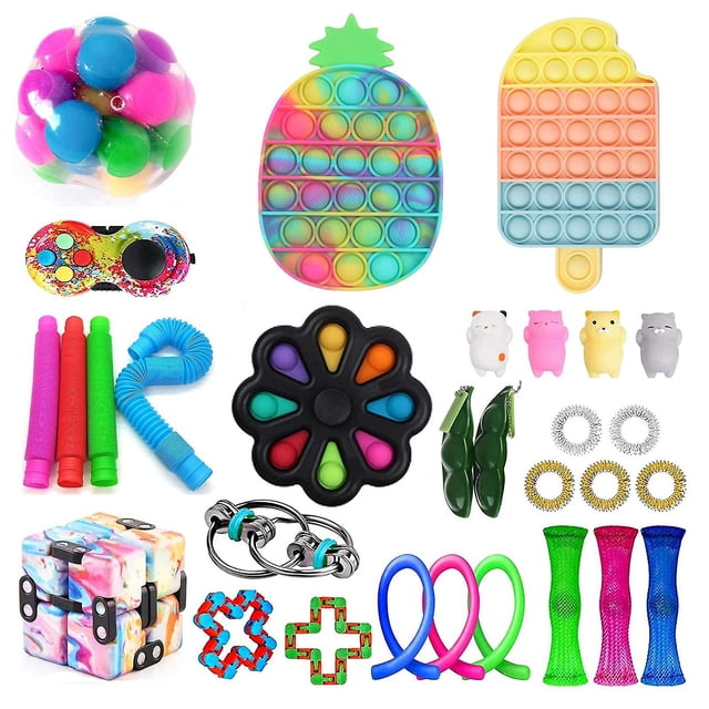 Juguete sensorial Push Bubble Fidget para aliviar el estrés del autismo