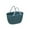Blue, variant on Clear Plastic;Portable Picnic Tote Shopper Bag; Large Plastic Utility Basket;Washable Beach Travel Handbag;Storage BagsPlastic Storage;Storage Bin;