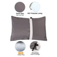 thumbnail image 3 of REDCAMP Camping Pillow for Sleeping Lightweight and Compressible, Small Pillow for Travel Backpacking Hammock, Peach Skin Grey, 3 of 4