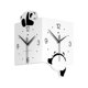 thumbnail image 1 of Reloj de pared con luz nocturna, fácil de leer, doble cara, versátil, fácil de instalar, decorativo, sin tic-tac, para el hogar, oficina, cocina, 1 of 9