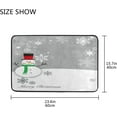 thumbnail image 6 of SKYSONIC Bathroom Doormats,Water Absorbent Non-Slip Carpet,Thick Machine Wash Rug Mat for Bathroom Kitchen Floor Size 23.6x15.7 inch Winter Snowman Christ, 6 of 6