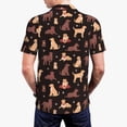 thumbnail image 5 of Xecao Labrador Retriever Dog for Mens' Casual Short Sleeve Button-Down Polo Shirts for a Classic Golf Look, 5 of 9