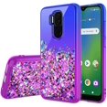 thumbnail image 2 of Compatible for Cricket Influence Case/AT&T Maestro Plus Case [Military Grade] Ring Car Mount Kickstand Hybrid Hard PC Soft TPU Shockproof Protective Case - Rose Gold, 2 of 4