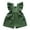 Green, variant on Huowey Baby Girls Boys Playsuits Ruffled Jumpsuit Fly Sleeve Romper Linen Overalls Summer Clothes Lovely Dailywear, 12-18 Months