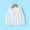 White, variant on Generic Boys Girls Sun Protective Zip Up Lightweight Hoodie Hiking Sun Shirt Kids Cute Hoodies Cardigan for 5-11Y