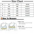 thumbnail image 3 of YWDJ Bras for Women Push up and Padded Back Closures Comfy Bras No Wire Lounge Bras Wide Strap Full Coverage Wrap Comfortable Bras without Cushions Plus Size Lace Comfort Bras Bras Black M, 3 of 7