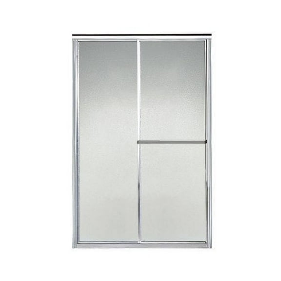 Sterling 5960-48 Deluxe 65-1/2" High X 48" Wide Sliding Framed Shower Door - Silver