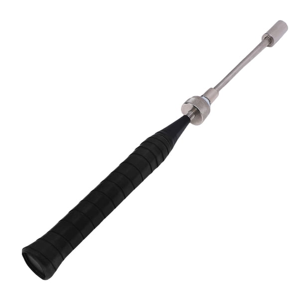 Entrenador Swing Raqueta Bádminton, Acero Inoxidable Ergonómico Badminton Raquet Training Entrenamiento Fuerza Los Dedos, Equipo Práctica Portátil