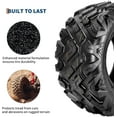 thumbnail image 3 of 2 Pack 20x10-10 ATV UTV Tires 6PR Tubeless All Terrain Tires Heavy Duty Front Quad and 4 Wheeler Tires for Work Hunting and Trail Riding, 3 of 6
