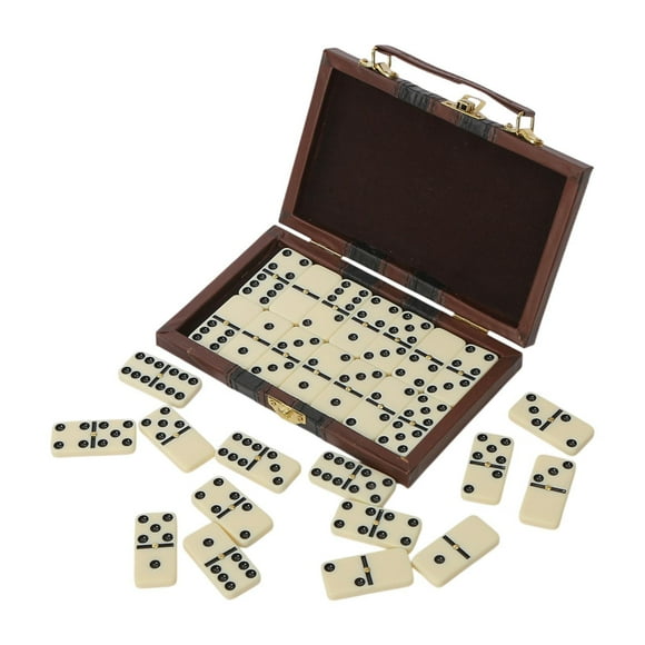 Bunblic Dominos Set Table Game Fun Educational Toy with Storage Case Dominoes Board Game Classic Tiles Game for Outdoor Indoor Holiday