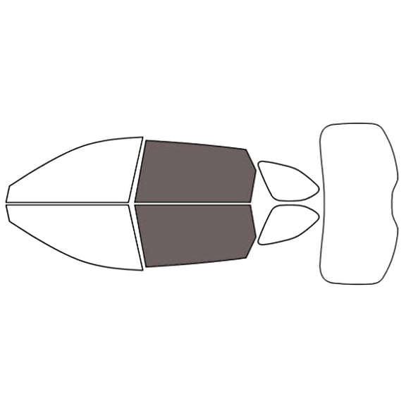 Rvinyl Window Tint Kit Compatible with Mazda CX-9 2016-2023 - Back Precut Kit - 35%