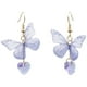thumbnail image 1 of 1 par de pendientes colgantes de mariposa, pendientes decorativos de mariposa, pendientes colgantes para mujer, 1 of 6