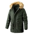 thumbnail image 3 of Faux Fur Hood Parka Casual Jackets (M, Black), 3 of 6