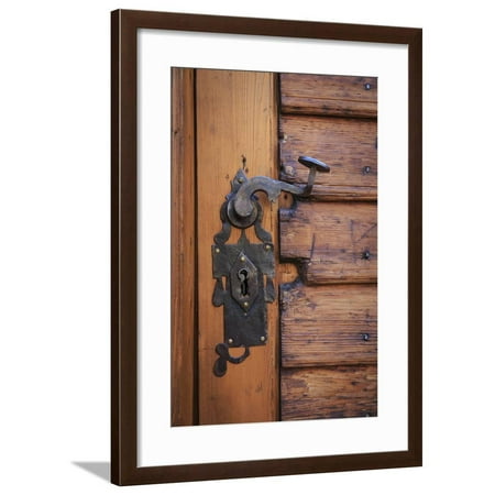 Romania Brasov Door handle key  hole Framed Print Wall  